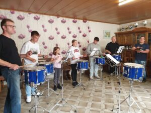 Schlagzeug-Workshop im "Haus der Musik" in Berrendorf